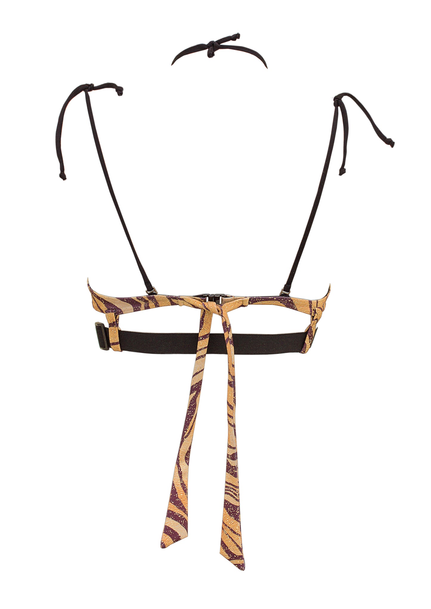 Top Bikini con coppe preformate push-up e cintura sottoseno.